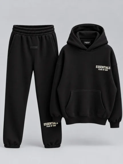 ESSENTIALS Black Tracksuit