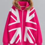 Pink Zip-Up Hoodie