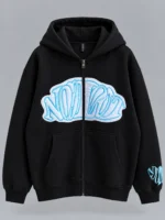 A.R.E Black Zip-Up Hoodie