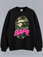 BAPE Black Crew Neck Sweatshirt