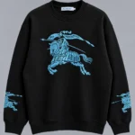 BURBERRY Black Crew Neck Sweatshirt