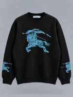 BURBERRY Black Crew Neck Sweatshirt