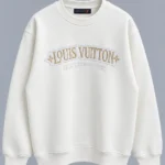 L.V White Crew Neck Sweatshirt