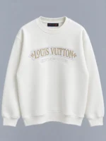 L.V White Crew Neck Sweatshirt