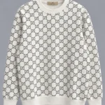 GUCCI White Crew Neck Sweatshirt