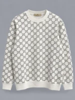 GUCCI White Crew Neck Sweatshirt