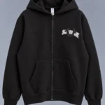 TRUE RELIGION Black Zip-Up Hoodie