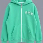 TRUE RELIGION Green Zip-Up Hoodie
