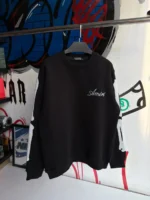 AMIRI Black Crew Neck Sweatshirt - Image 2