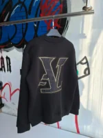L.V Black Crew Neck Sweatshirt - Image 2