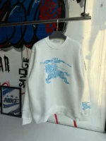BURBERRY White Crew Neck Sweatshirt - Image 2