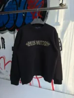 L.V Black Crew Neck Sweatshirt - Image 4