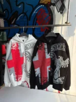 A.E Black Zip-Up Hoodie - Image 4