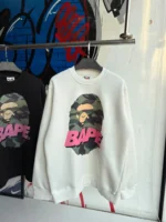 BAPE White Crew Neck Sweatshirt - Image 2