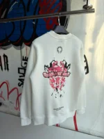 Chrome Hearts White Crew Neck Sweatshirt - Image 2