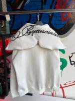 PROGETTO SERIO White Zip-Up Hoodie - Image 3