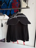 PROGETTO SERIO Black Zip-Up Hoodie - Image 2