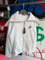 PROGETTO SERIO White Zip-Up Hoodie - Image 2