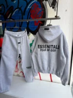 ESSENTIALS Black Tracksuit - Image 6