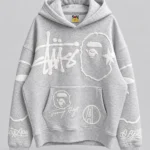 BAPE Grey Hoodie