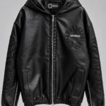 Chrome Hearts Black Leather Jacket