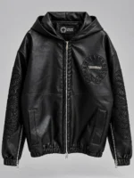Chrome Hearts Black Leather Jacket
