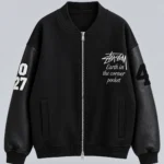 Stussy Black Bomber Jacket
