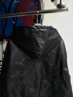 Chrome Hearts Black Leather Jacket - Image 2