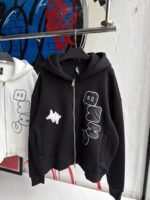 Locally Zip-Up Black Hoodie - Image 3