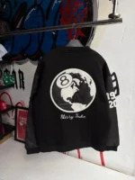 Stussy Black Bomber Jacket - Image 2
