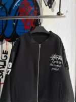 Stussy Black Bomber Jacket - Image 5