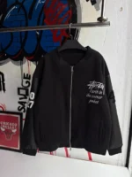 Stussy Black Bomber Jacket - Image 4